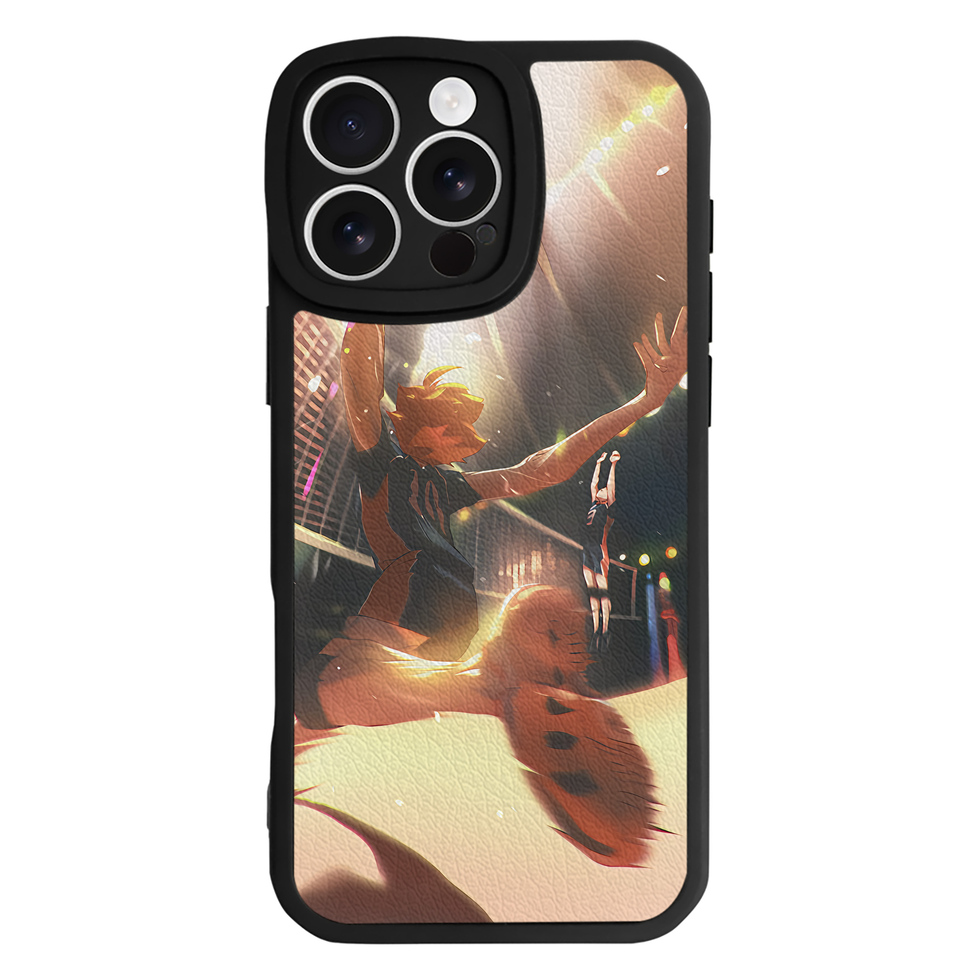 （画像用） ハイキュー!! Haikyu!! 【iPhone 16シリーズ対応】シリコンスマホケース（レザー調） 材質：シリコン